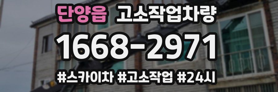 단양읍 고소작업차량