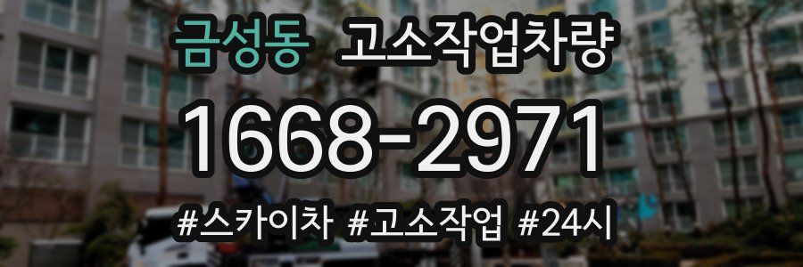 금성동 고소작업차량