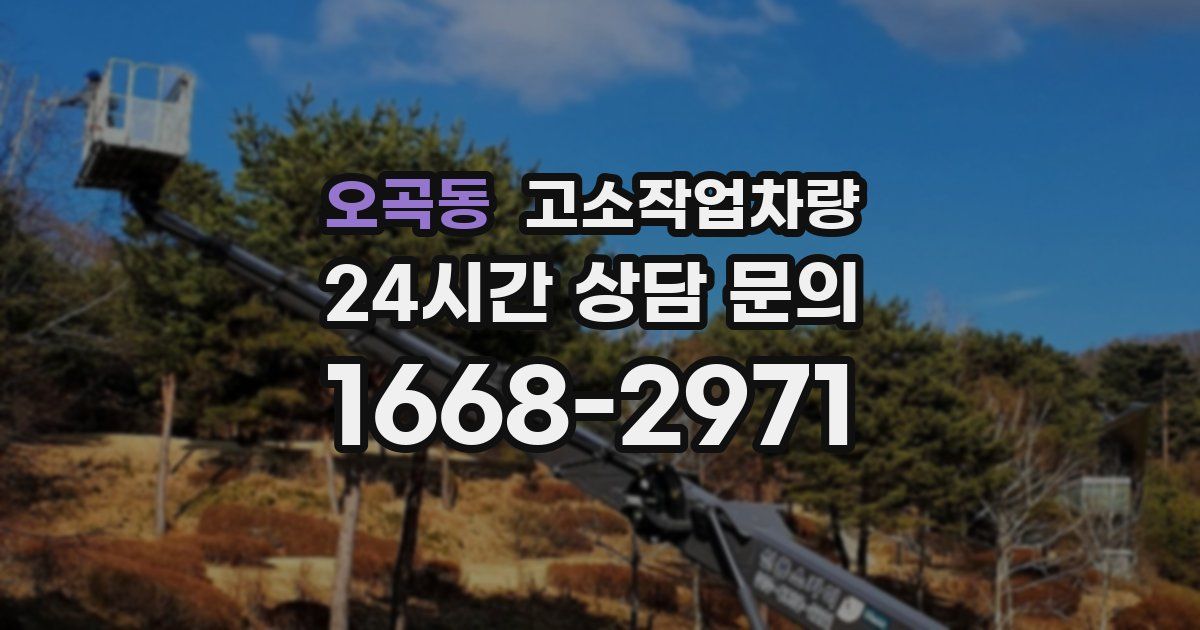 오곡동 고소작업차량