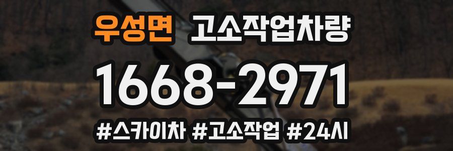 우성면 고소작업차량