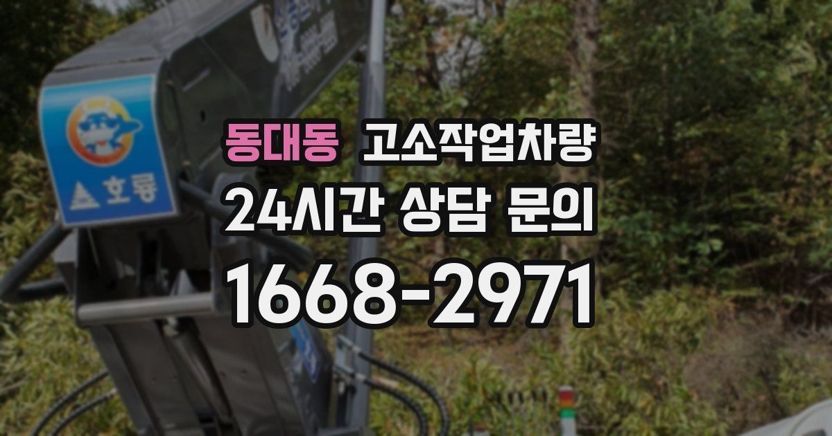 동대동 고소작업차량