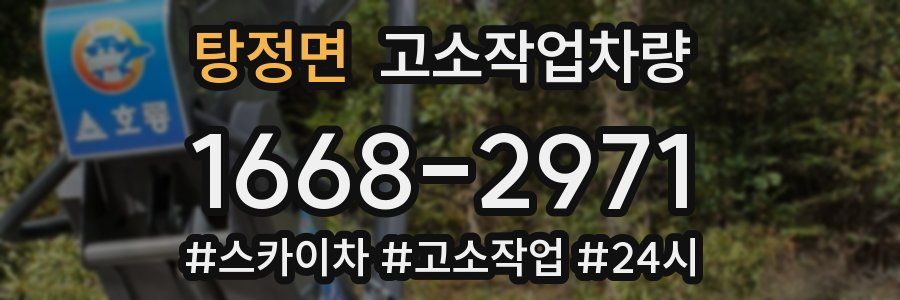 탕정면 고소작업차량