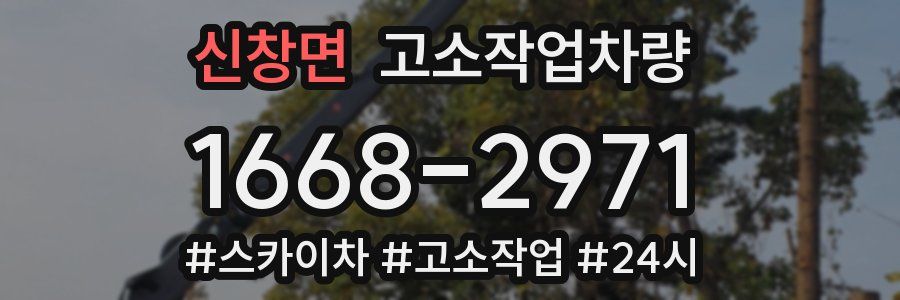 신창면 고소작업차량