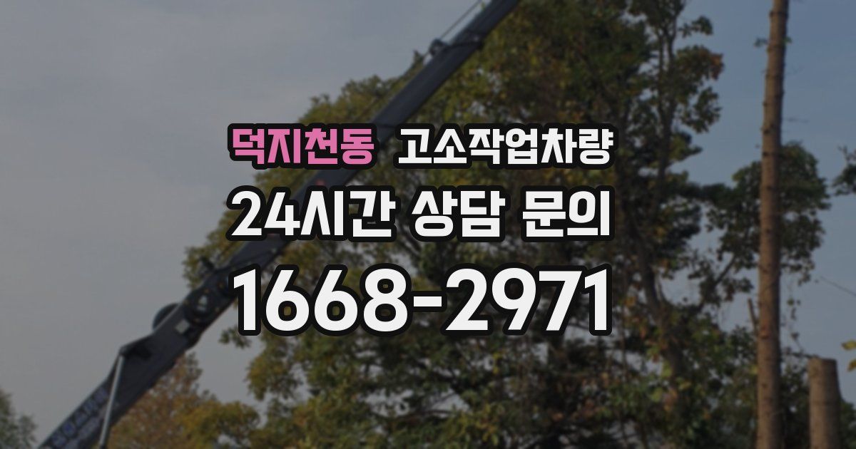 덕지천동 고소작업차량