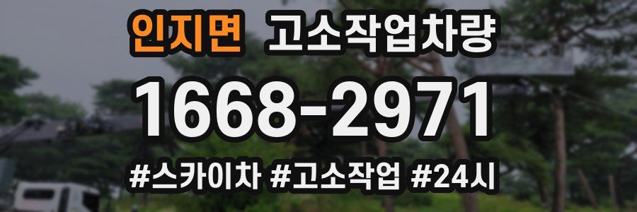 인지면 고소작업차량