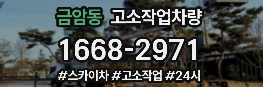 금암동 고소작업차량