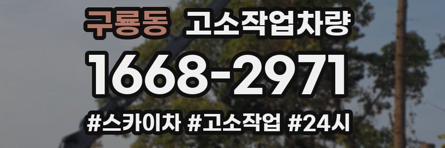 구룡동 고소작업차량