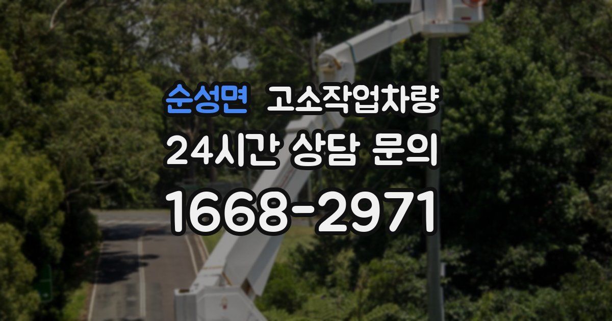 순성면 고소작업차량