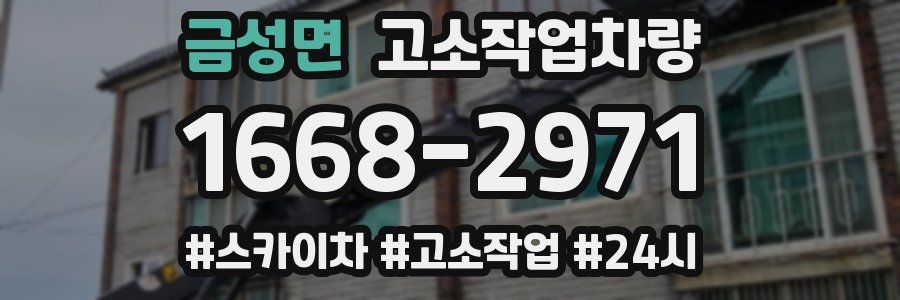 금성면 고소작업차량