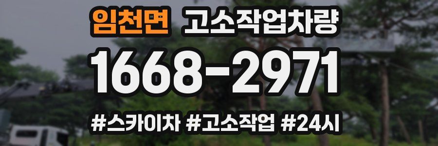 임천면 고소작업차량