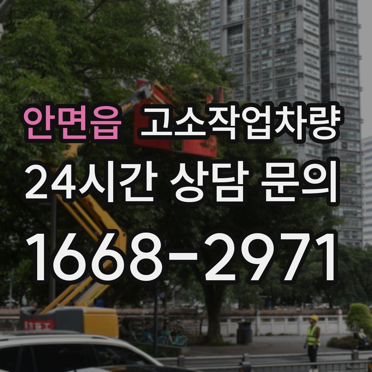 안면읍 고소작업차량