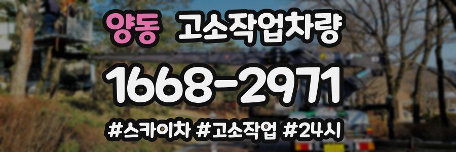 양동 고소작업차량