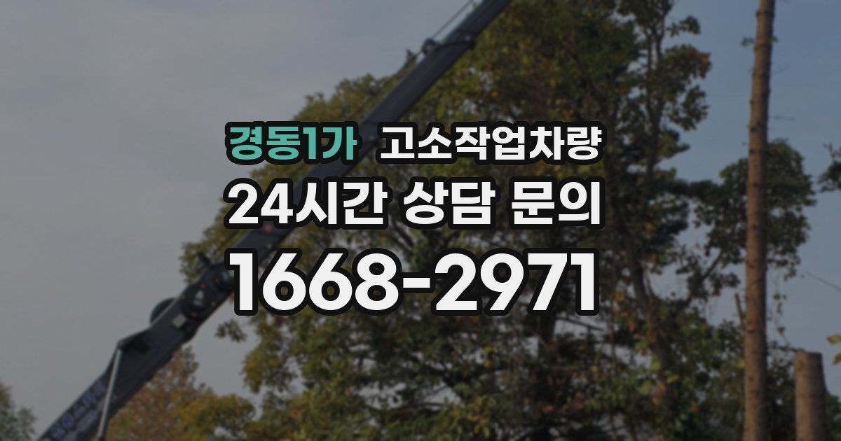 경동1가 고소작업차량