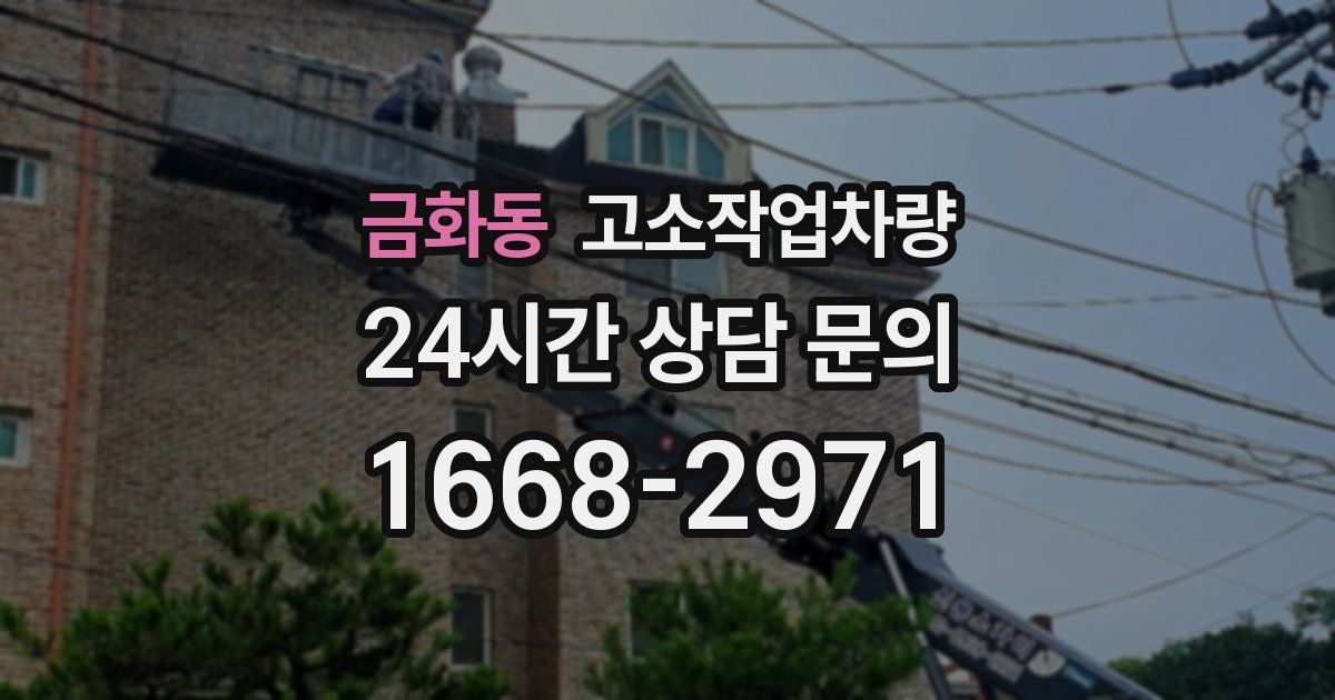 금화동 고소작업차량