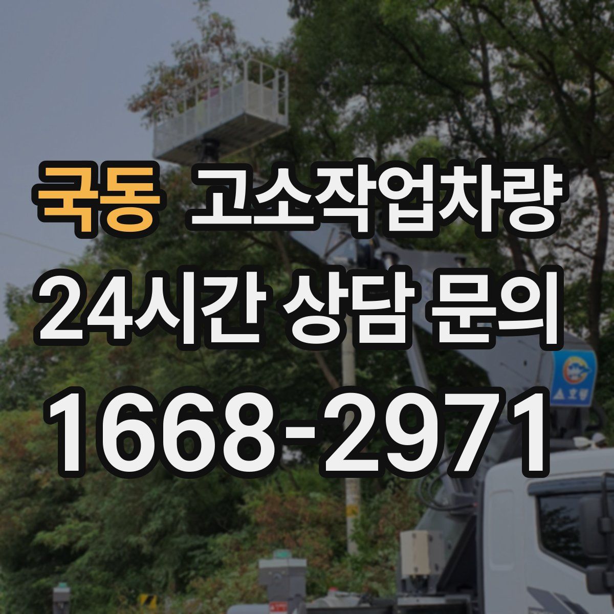 국동 고소작업차량