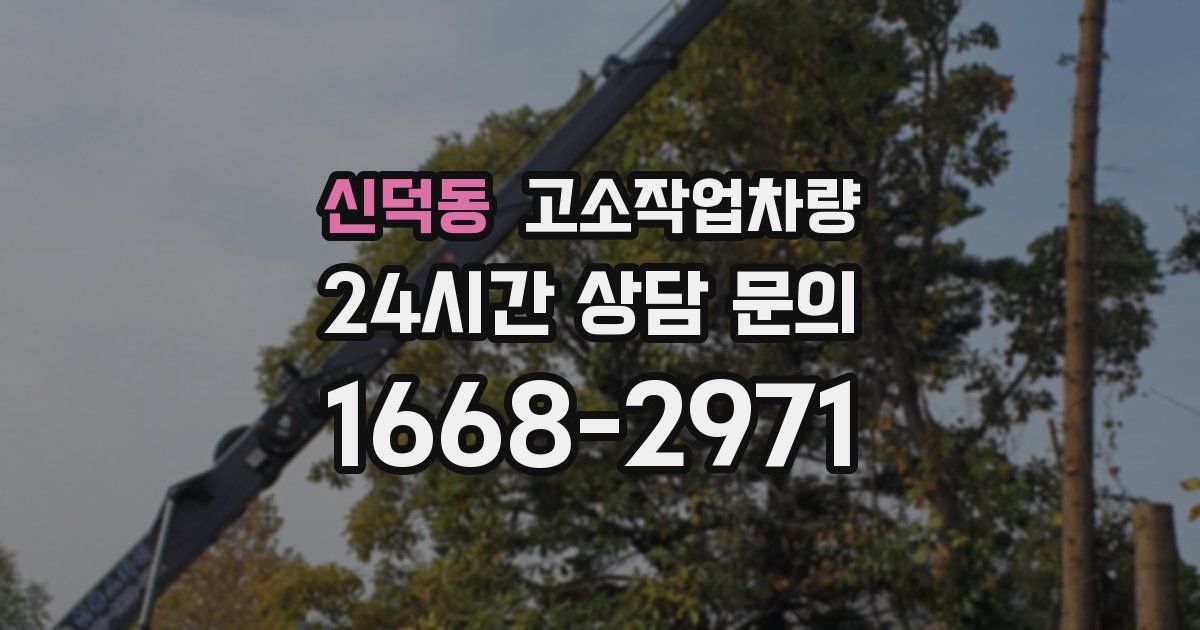 신덕동 고소작업차량