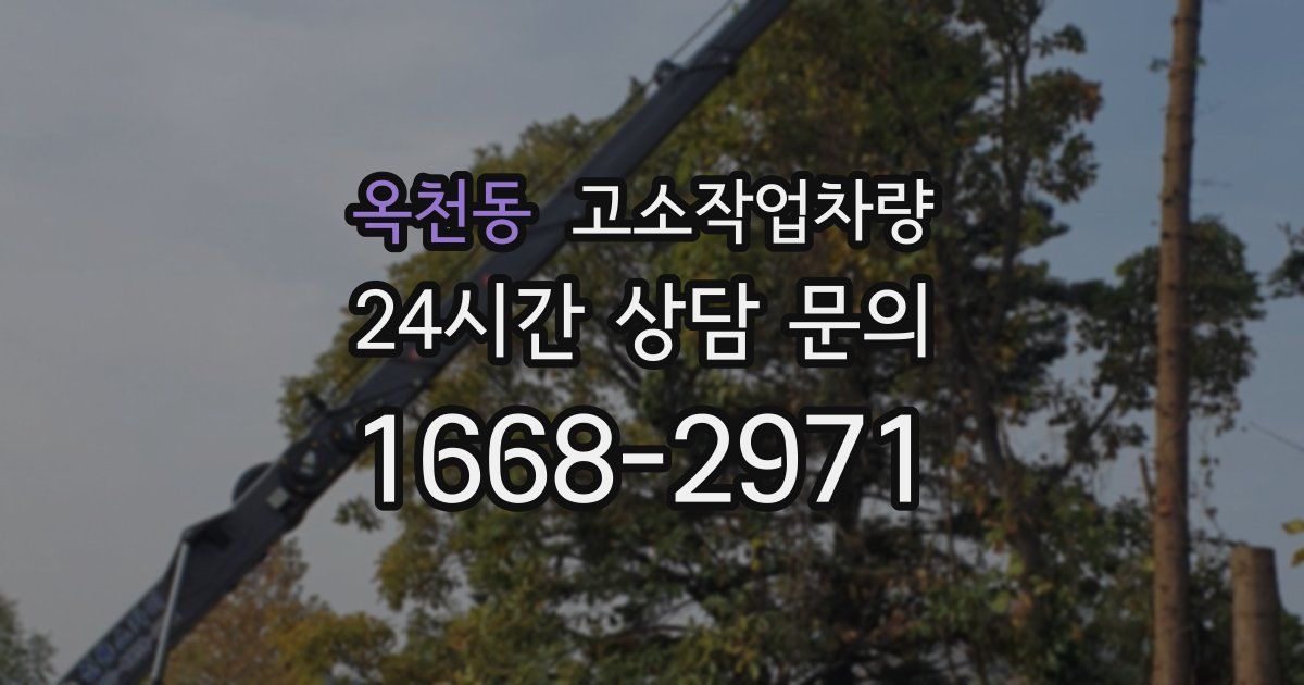 옥천동 고소작업차량