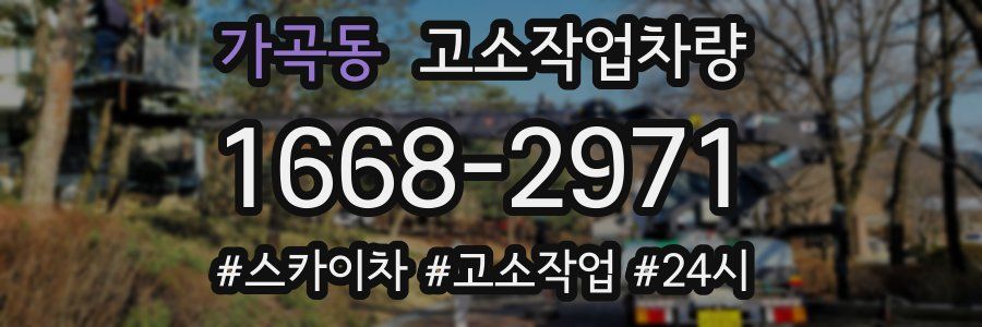 가곡동 고소작업차량