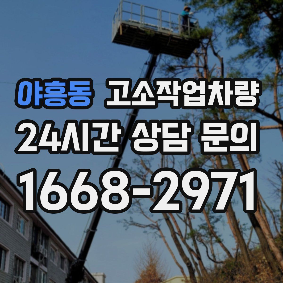 야흥동 고소작업차량