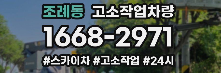 조례동 고소작업차량