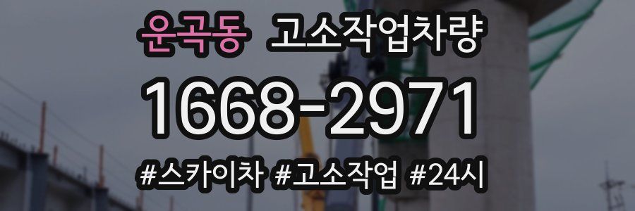 운곡동 고소작업차량