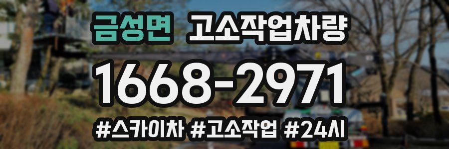 금성면 고소작업차량