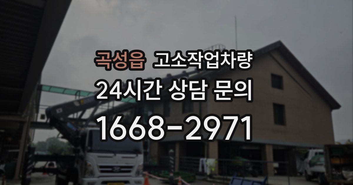 곡성읍 고소작업차량