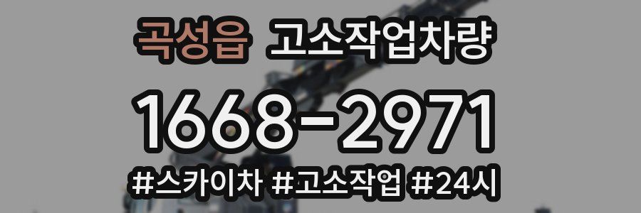 곡성읍 고소작업차량