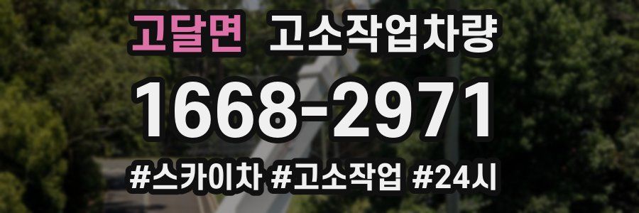 고달면 고소작업차량