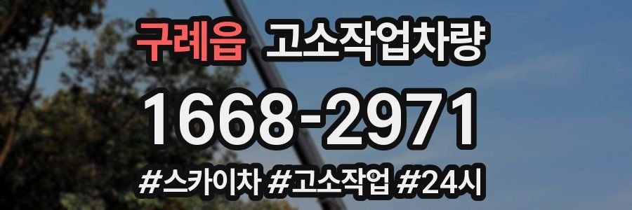 구례읍 고소작업차량