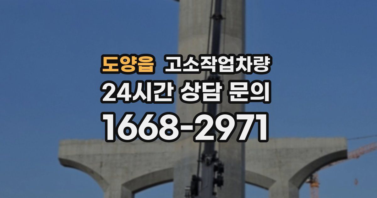 도양읍 고소작업차량