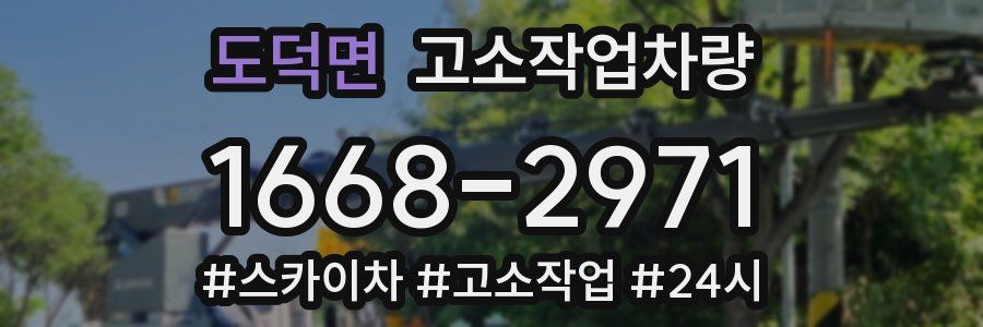 도덕면 고소작업차량