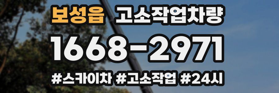 보성읍 고소작업차량