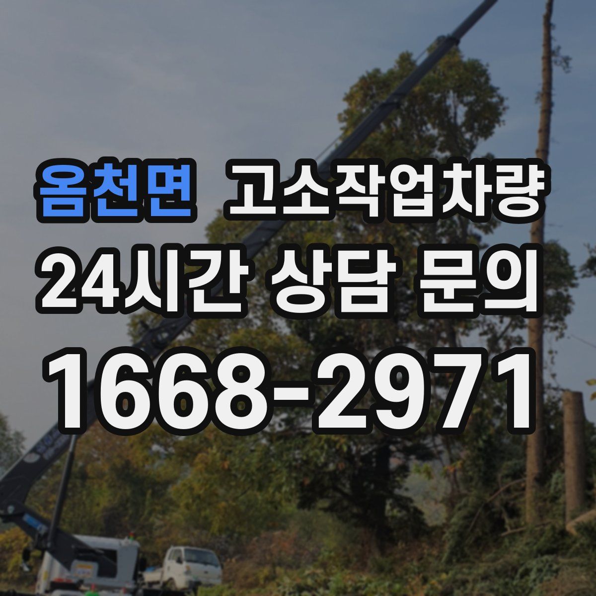 옴천면 고소작업차량