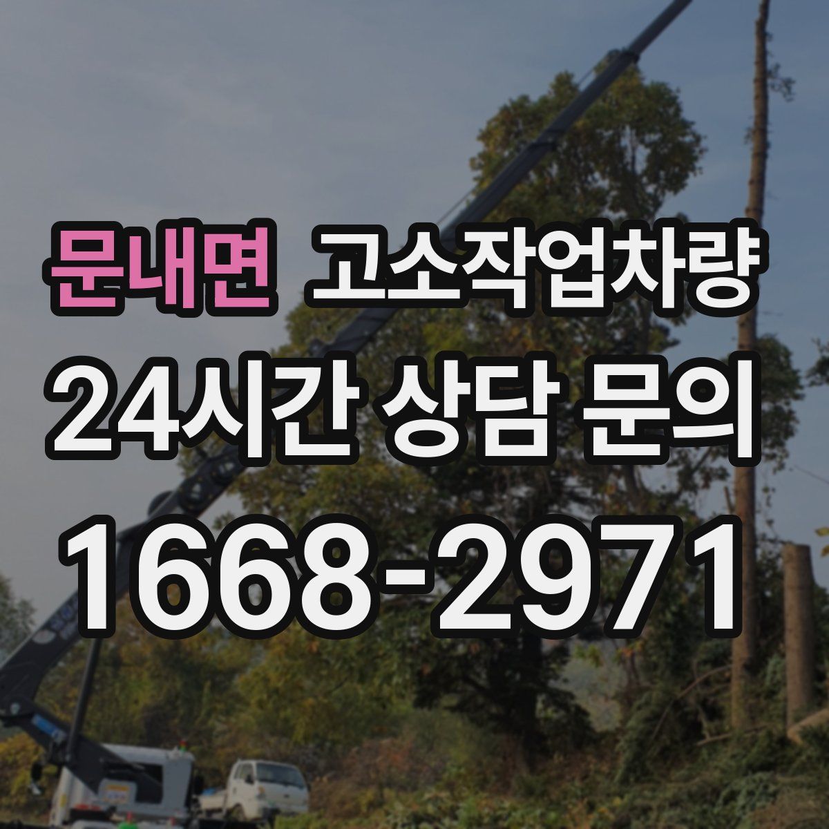 문내면 고소작업차량