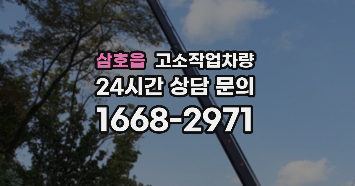 삼호읍 고소작업차량