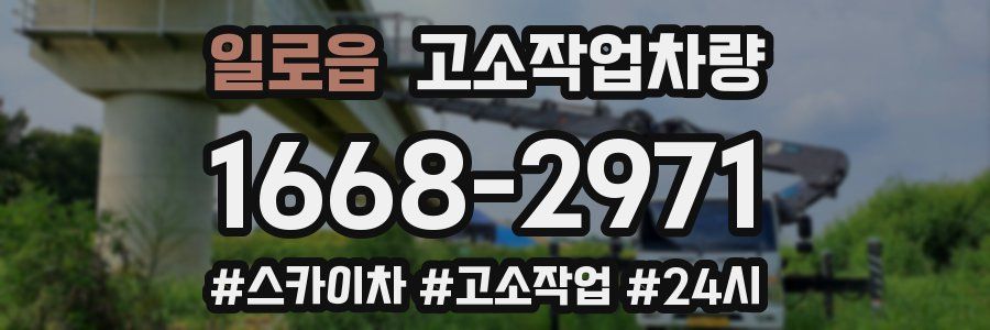 일로읍 고소작업차량