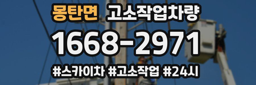 몽탄면 고소작업차량