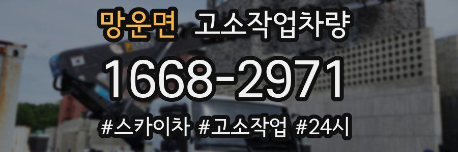 망운면 고소작업차량