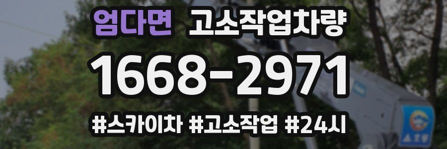 엄다면 고소작업차량