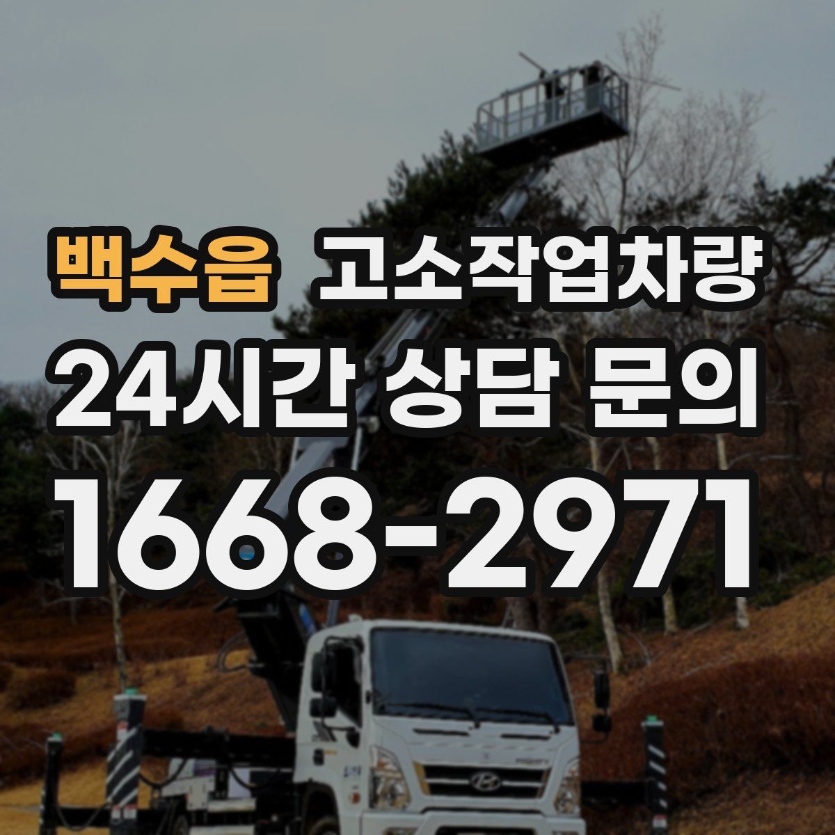 백수읍 고소작업차량