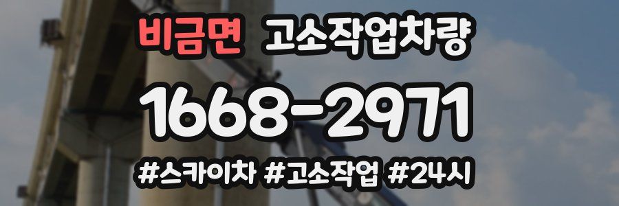 비금면 고소작업차량