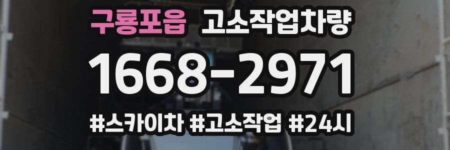 구룡포읍 고소작업차량