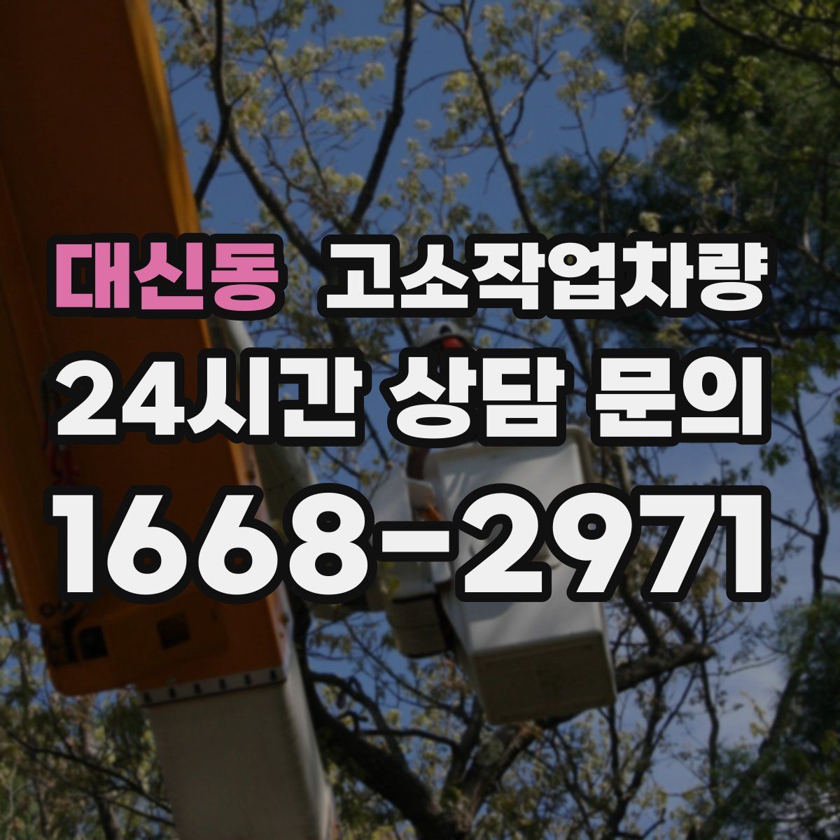 대신동 고소작업차량