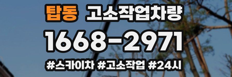 탑동 고소작업차량