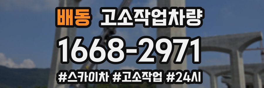 배동 고소작업차량