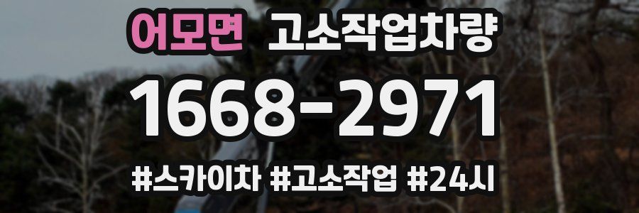 어모면 고소작업차량