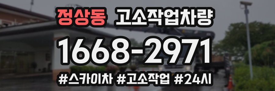 정상동 고소작업차량