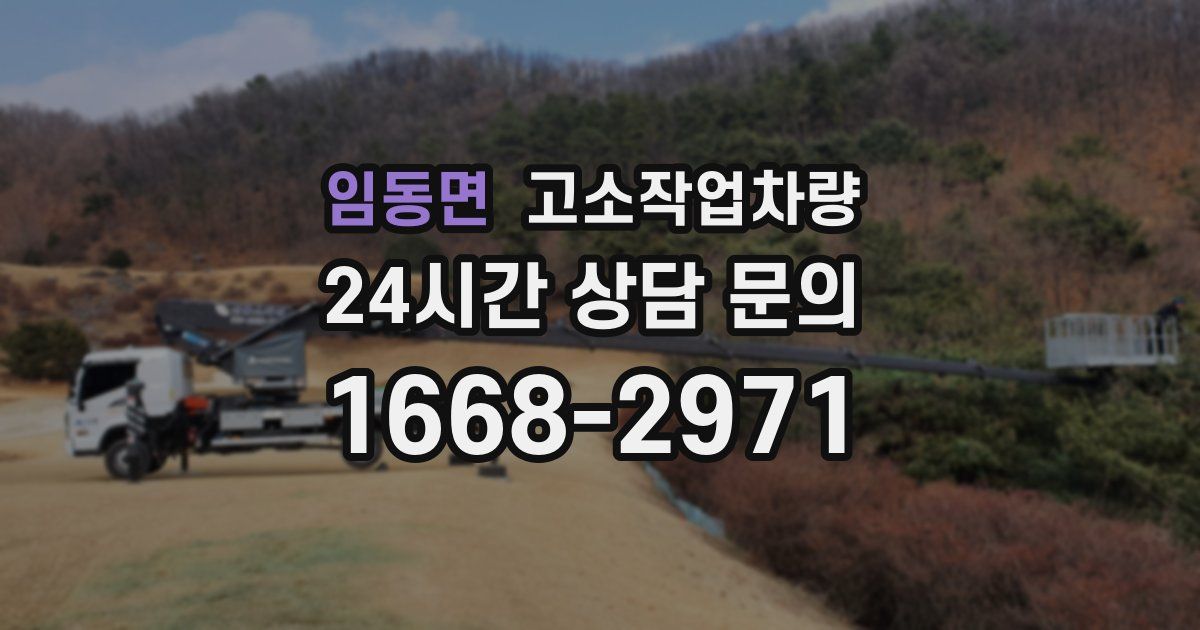 임동면 고소작업차량