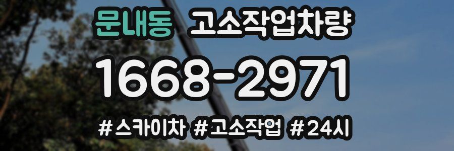 문내동 고소작업차량